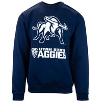 Utah state aggies pac-12 navy crewneck sweatshirt